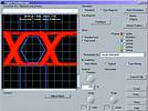 Figure 3. Oscilloscope view of an eye diagram including eye mask